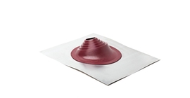 Проходной элемент MF угловой №1 (75-200мм) +240 силиконовый (металлический неокрашенный фланец) красный