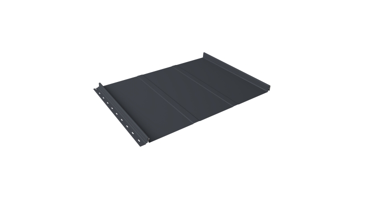 Кликфальц Line Grand Line 0.45 Drap с пленкой на замках RAL 7024 мокрый асфальт