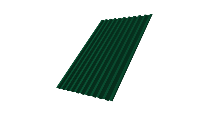 Профнастил С21R 0,4 PE RAL 6005 зеленый мох