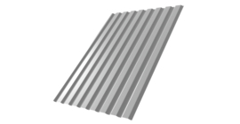 Профнастил С20А 0,5 Satin RAL 9006 бело-алюминиевый