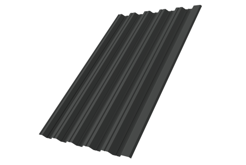 Профнастил HC35R 0,5 Satin RAL 7016 антрацитово серый