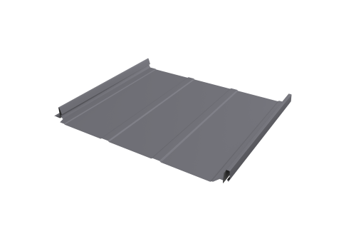 Кликфальц Pro Line Grand Line 0,5 Satin с пленкой на замках RAL 7004 сигнальный серый