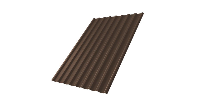 Профнастил С20R 0,4 PE-Double RAL 8017 шоколад