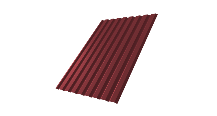 Профнастил С20А 0.4 PE RAL 3005 красное вино
