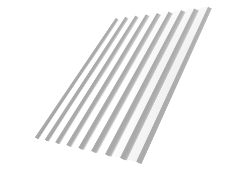 Профнастил С20A 0.45 PE-Double RAL 9003 сигнальный белый