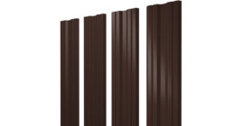 Штакетник Twin с прямым резом 0,45 Drap TwinColor RAL 8017 шоколад