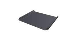 Кликфальц Pro Grand Line 0,45 Drap TX с пленкой на замках RAL 7024 мокрый асфальт