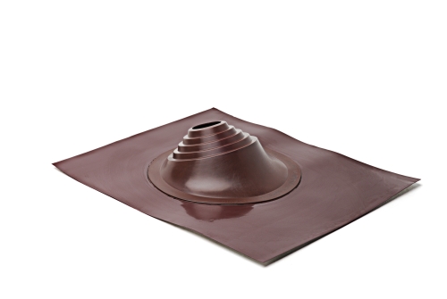 Проходной элемент MF угловой №1 (75-200мм) +185 EPDM (металлический окрашенный фланец) коричневый