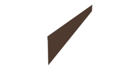 Ламель забора жалюзи Palermo 0,5 Satin RAL 8017 шоколад