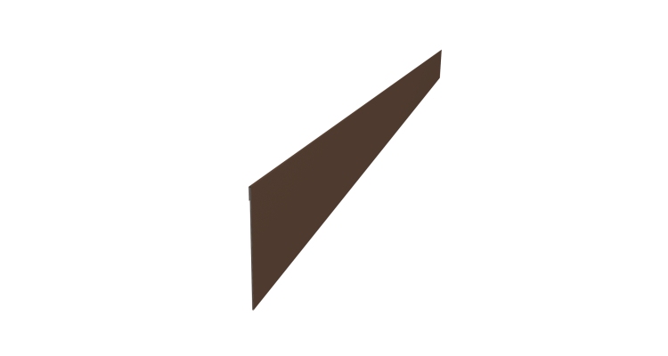 Ламель забора жалюзи Palermo 0,5 Satin RAL 8017 шоколад