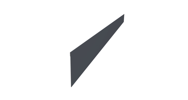 Ламель забора жалюзи Palermo 0,45 PE-Double RAL 7024 мокрый асфальт