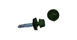 Саморез по металлу Daxmer 5,5х25 RAL 6002 (250) сверло №3